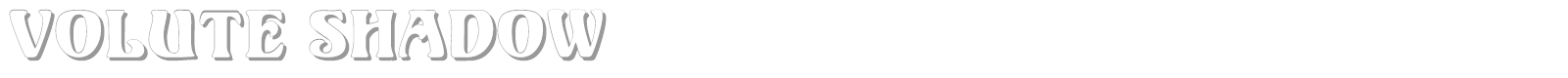 Volute font preview